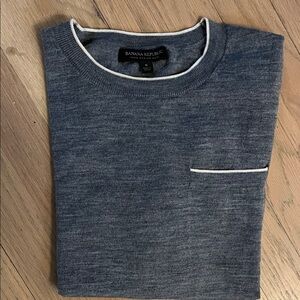 Banana Republic Charcoal Knit Top